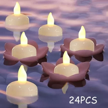 24Pcs Waterproof LED Flameless Tea Light Candle