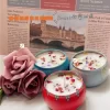 3Pcs 6*4cm Diy Smokeless Soy Wax Gift Tinplate Romantic Holiday Scented Candles