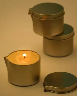 6Pcs Spout Aromatherapy Tin Can Jars Vintage Candle