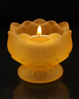 7 colors Crystal Lotus Candle Holders