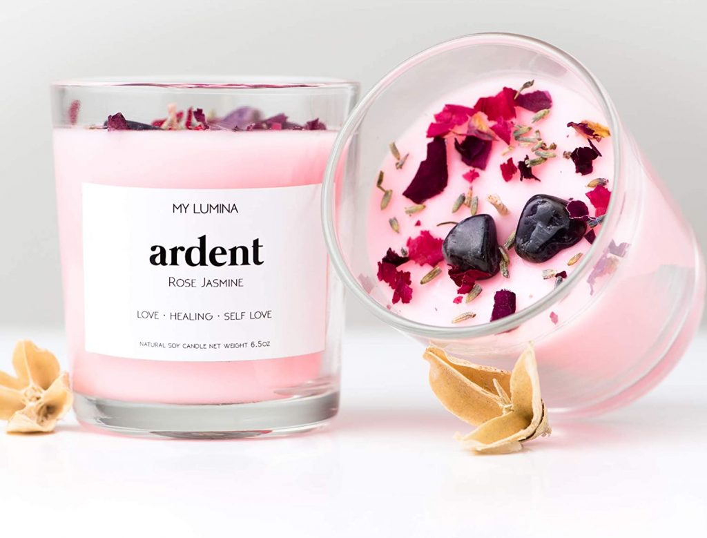 My Lumina Ardent Love Pink Candle - Romantic Sweet Love Candle Natural Soy Wax