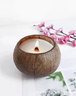 Candle Bowl Coconut Wood Bowl