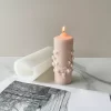 Carved Flower Cylinder Scented Candle