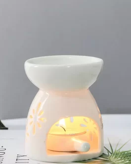 Essential Aromatherapy Oil Burner Lamps Porcelain Home Living Room Decoration