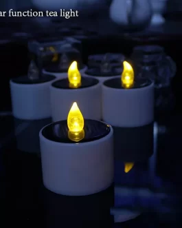 Flicking LED Tea Light Candle SOLAR Operated