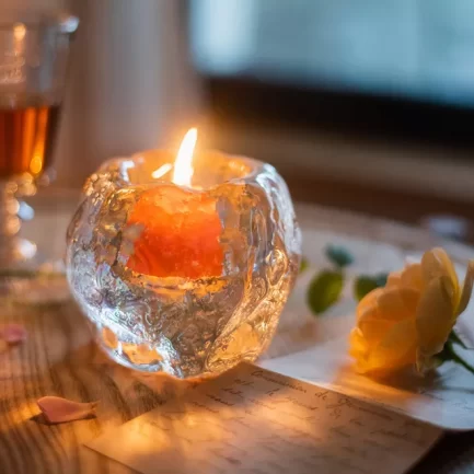Ice Cave Candle Cup Candlestick Decoration