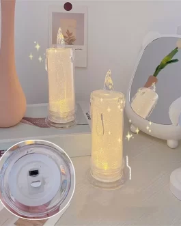 LED Crystal Glow Candle Light Simulation Smokeless Electronic Tea Light