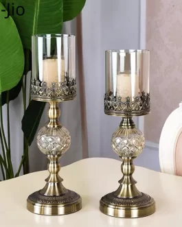 Nordic Metal Candle Holders Wedding Decorations