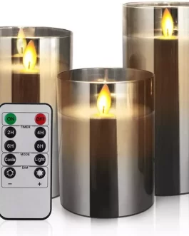 Remote controlled Battery operate Pillar Candle